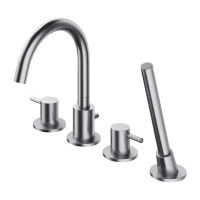 Змішувач для ванни на 4 отвори Omnires Y nikiel (Y1232NI) 