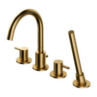 Змішувач для ванни на 4 отвори Omnires Y матове золото (Y1232GLB) 