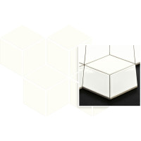 Мозаїка Moonlight Bianco Romb Hexagon 204x238x6 Paradyz