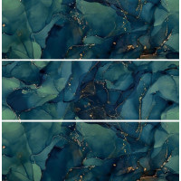 Декор Uniwersalny Panel Szklany Navy 3х-елементний 250x750x6 Paradyz