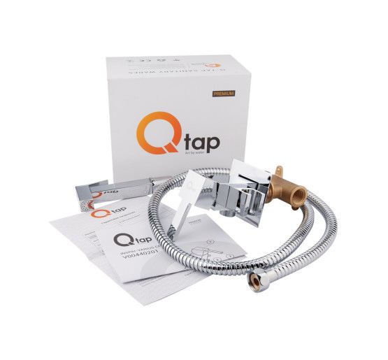 Набір для гігієнічного душу зі змішувачем Qtap Inspai-Varius CRM V00440201