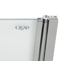 Штора на ванну Qtap Standard CRM407513APR стекло Pear 6 мм, 75х130 см, правая