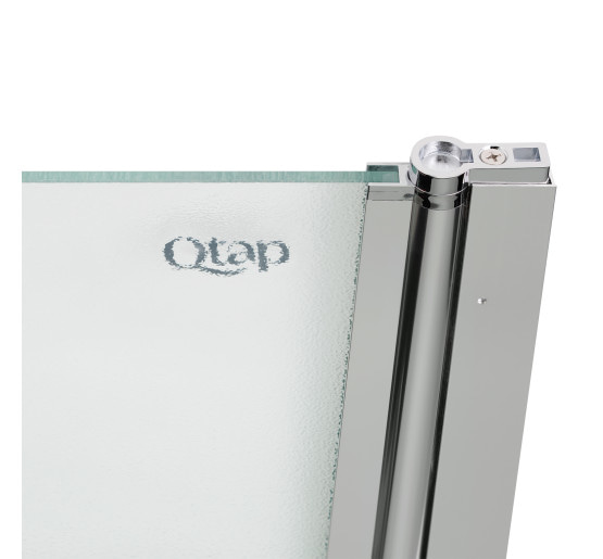 Штора на ванну Qtap Standard CRM407513APR стекло Pear 6 мм, 75х130 см, правая