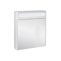 Зеркальный шкаф подвесной Qtap Robin 600х730х145 White с LED-подсветкой QT1377ZP6001W