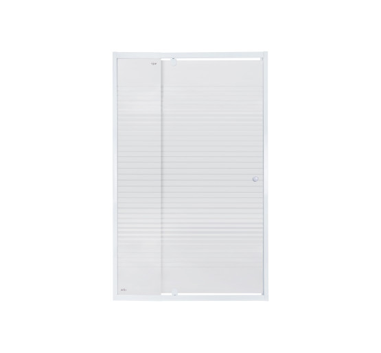 Душевые двери в нишу Qtap Pisces WHI2011-12.CP5 110-120x185 см, стекло Pattern 5 мм