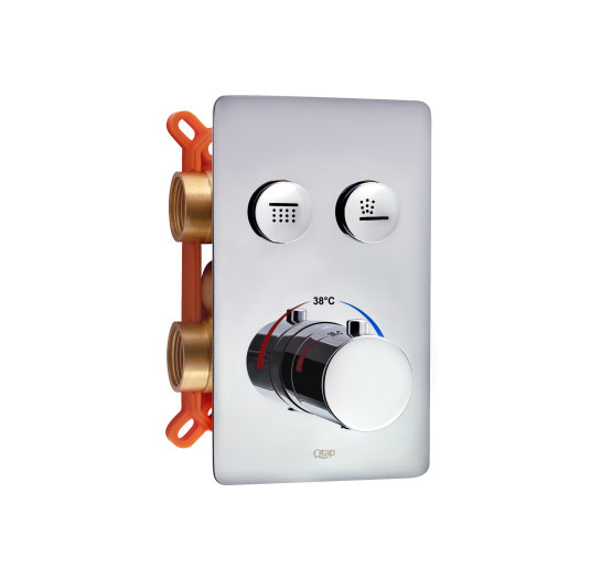Термостатична душова система прихованого монтажу Qtap Votice QT6442T105NKCSET