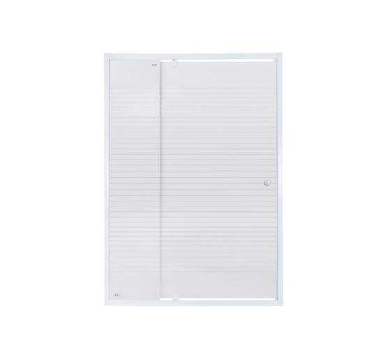 Душевые двери в нишу Qtap Pisces WHI2013-14.CP5 130-140x185 см, стекло Pattern 5 мм