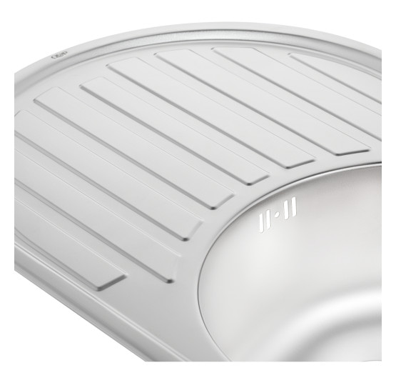 Кухонна мийка Qtap 7750 0,8 мм Satin (QT7750SAT08)