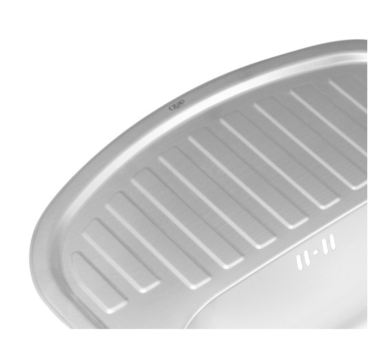 Кухонна мийка Qtap 6349 0,8 мм Micro Decor (QT6349MICDEC08)