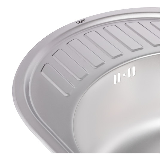 Кухонна мийка Qtap 5745 0,8 мм Satin (QT5745SAT08)