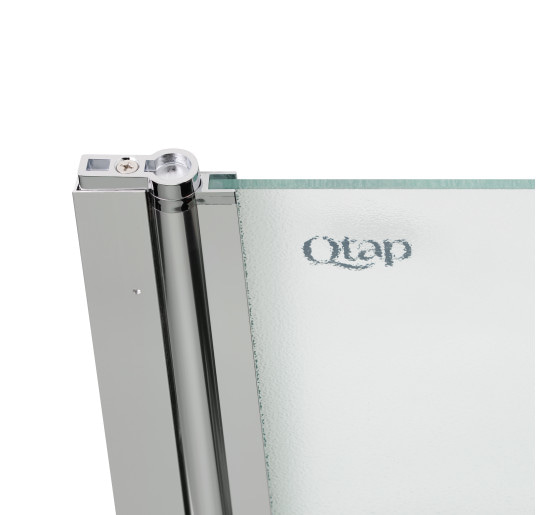 Штора на ванну Qtap Standard CRM407513APL стекло Pear 6 мм, 75х130 см, левая