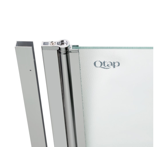 Штора на ванну Qtap Standard CRM407513APL стекло Pear 6 мм, 75х130 см, левая