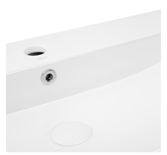 Раковина Qtap Nando 800х415х155 White с донным клапаном QT1211K419W