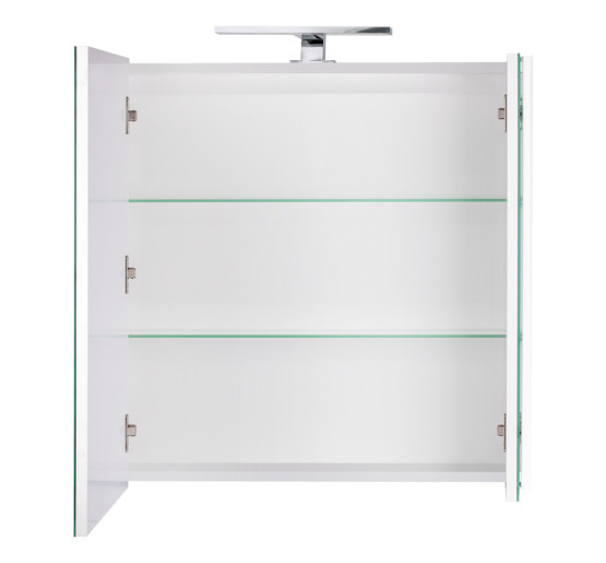 Зеркальный шкаф подвесной Qtap Albatross 700х725х460 White с LED-подсветкой QT0177ZP700LW