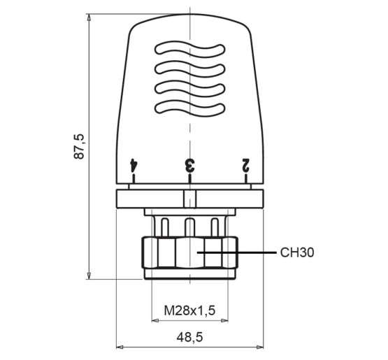 Термоголовка Icma 28х1,5 №1100