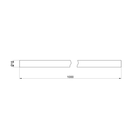 Трубка стальная Icma 1000 мм для двухуглового термокрана №889