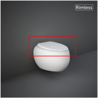 Кришка д/унітазу RAK Ceramics CLOUD Duroplast біла матова CLOSC3901500