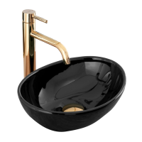 Умывальник (раковина) REA SOFIA MINI BLACK накладной черный