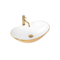 умивальник Rea Royal 60,5x36 white gold (REA-U7808)