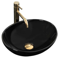 Раковина керамічна на стільницю  Rea Sofia Black (7991444724)