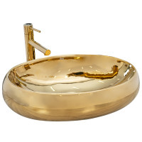 Умивальник на стільницю Rea Melania Gold (7438740752)