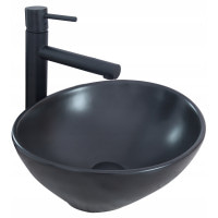 Раковина керамічна на стільницю  Rea Sofia N czarny mat (7526982054)