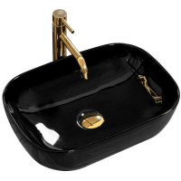 Раковина керамічна на стільницю Rea Belinda Black (8193791515)
