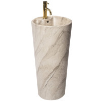 умивальник окремостоячий Rea Blanka 40x40 бежевий (REA-U4664)