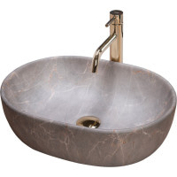 умивальник Rea Lara 35x48,5 beige (REA-U9887)