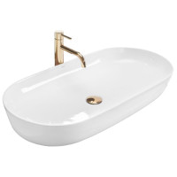 умивальник Rea Cleo 81 41x81 білий (REA-U0563)