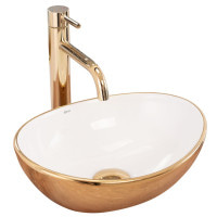 умивальник Rea Sofia mini 41x34,5 white gold (REA-U6334)