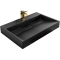 умивальник Rea Goya 37x70 black mat (REA-U8802)