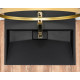умивальник Rea Goya 37x70 black mat (REA-U8802)
