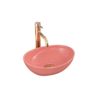 умивальник Rea Sofia mini 41x34,5 pink shiny (REA-U6335)