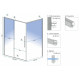 душова кабіна Rea Solar 80x100 gold безпечне скло прозоре (REA-K4901)