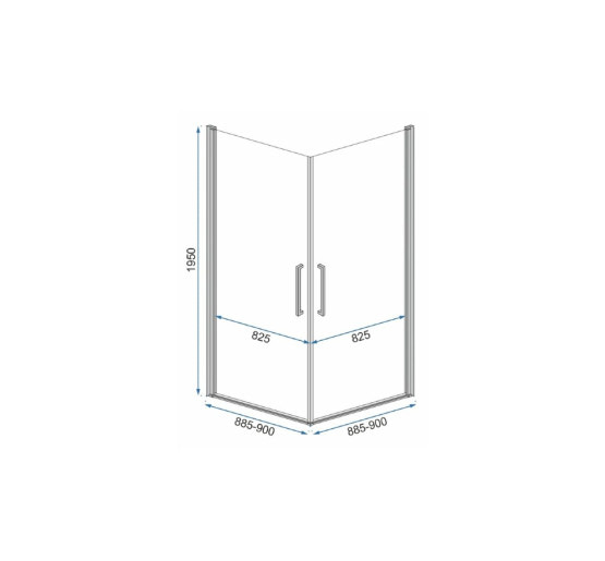 душова кабіна Rea Abra 90x90 black mat безпечне скло прозоре (REA-K5502)