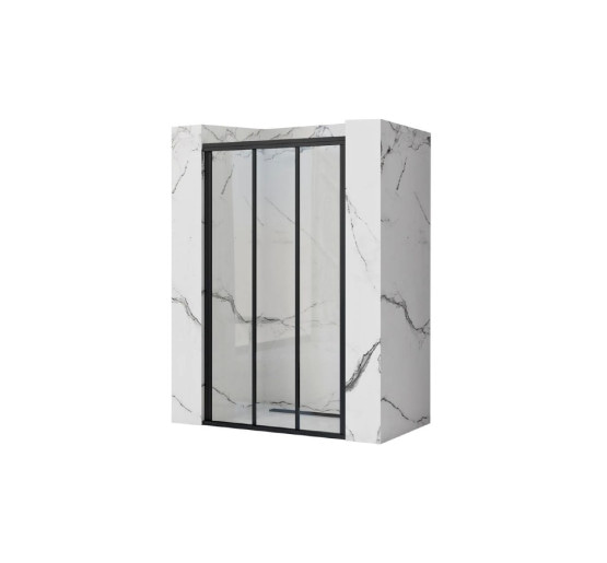 душевая дверь Rea Alex 90x190 black стекло прозрачное (REA-K9638)