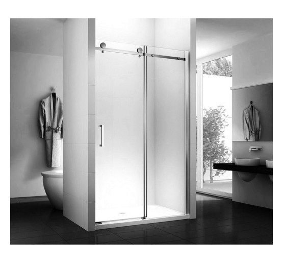 душові двері Rea Nixon-2 150x190 безпечне скло, прозоре, права (REA-K5009)