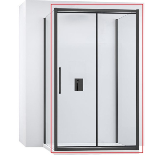 душові двері Rea Rapid Fold 90x195 безпечне скло, прозоре( REA-K6419)