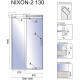 душові двері Rea Nixon-2 130x190 безпечне скло, прозоре, ліва (REA-K5004)