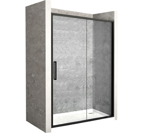 душевая дверь Rea Rapid Slide 150x195 безопасное стекло, прозрачное (REA-K6405)