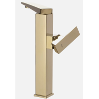 Змішувач для раковини (умивальника) REA LEVI GOLD золотий високий