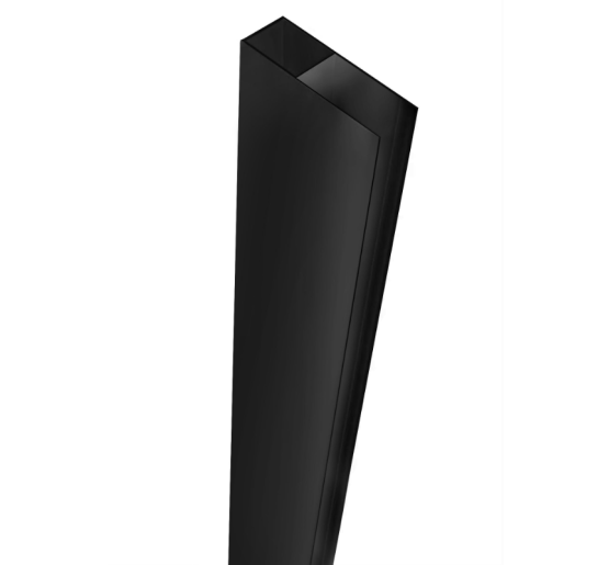 Удлинительный профиль REA MOLIER BLACK для кабин/дверей черный