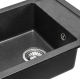 Гранитная кухонная мойка REA RINO BLACK пятнистая *