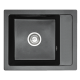 Гранитная кухонная мойка REA RINO BLACK пятнистая *