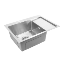 Стальна кухонна мийка REA FIN NICKEL BRUSHED