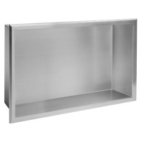 Вбудована полиця REA 30X45 NICKEL BRUSHED з обідком