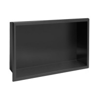 Встроенная полка REA 30X45 BLACK MATT с ободком