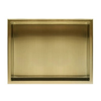 Встроенная полка REA 30X45 BRUSHED GOLD с ободком