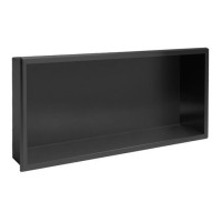 Встроенная полка REA 30X60 BLACK MATT с ободком